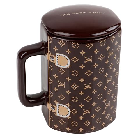 louis vuitton logo coffee mug gold on white|buyma Louis Vuitton cups.